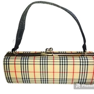 Gorgeous Burberry style clutch! Like NEW! 8 3/4” long!